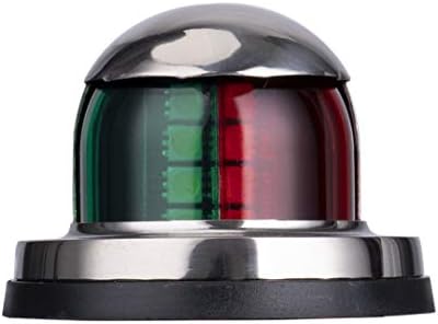 LYCAEA Stainless Steel LED Boat Navigation Lights, Waterproof Marine Navigation Lamp Marine Boat Bow Lights with Red and Green LED for Boat Pontoon Yacht Skeeter,12V