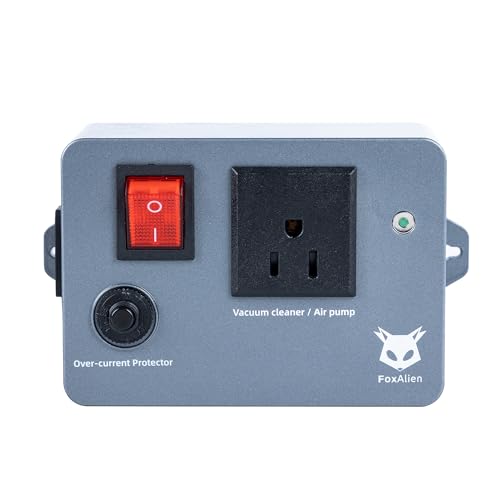 Image of FoxAlien PWM Smart Relay Socket for CNC Router Machines, VFD Spindles, Dust Collector, Air Assist Pump and Engraving Module Connecting