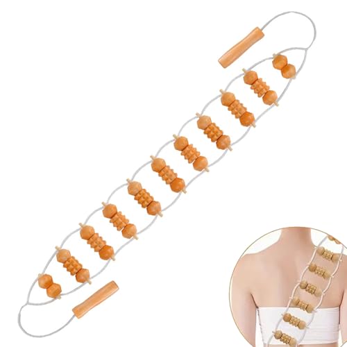 Gurxi 1 Piezas Masajeador Espalda Manual Masajeador De Espalda De Cuerda Rodillo De Masaje De Espalda Maderoterapia De Madera Para El Alivio Del Dolor Muscular y La Relajación Gurxi 1 Piezas Masajeador Espalda Manual Masajeador De Espalda De Cuerda Rodillo De Masaje De Espalda Maderoterapia De Madera Para El Alivio Del Dolor Muscular y La Relajación