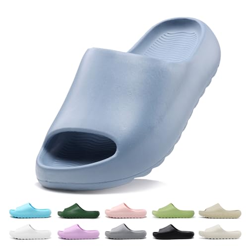 Sandales de bain antidérapantes Cozy Slides en caoutchouc souple à semelle ergonomique