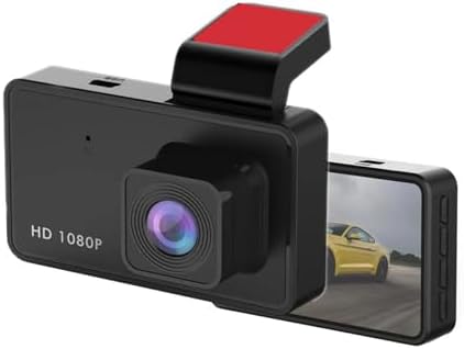 3-inch 1080p High-Definition Dashcam for Cars with Super Night Vision, 170° Large Wide-Angle, 24 Hour Recording, G-Sensor Parking Monitoring Loop Video Motion Detection