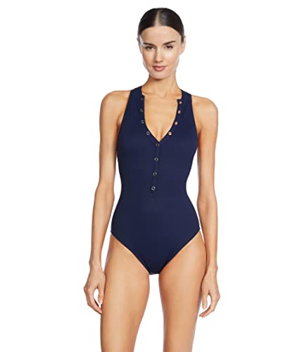 Robin Piccone Womens Amy 1 Pc High NeckOne Piece Swimsuit