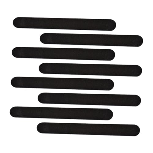 Beaupretty 8個 マニキュアツール 爪緩衝ブロック ネイルバッファリングファイル ナチュラルネイル用の爪やすり 男性用爪やすり グリットネイルストリップ 足の爪やすり PPボード Black