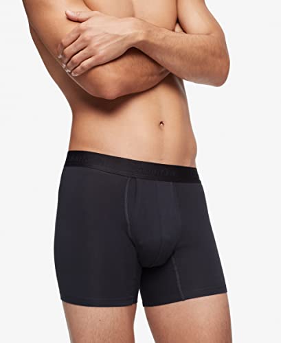 Calvin Klein Bóxer de Algodón Pack de 3 Calzoncillos Cómodos de Ropa Interior Masculina 4