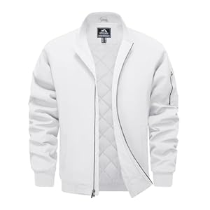 [KEFITEVD] ジャケット メンズ 冬 防寒着 大きいサイズ 撥水 中綿ジャケット 保温 スタジャン 無地 ジャンパー ゴルフ ハイキング アウター ミリタリー アウトドア