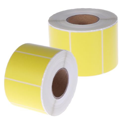 Étiquettes autocollantes BETOOKY 60x40 papier thermosensible jaune