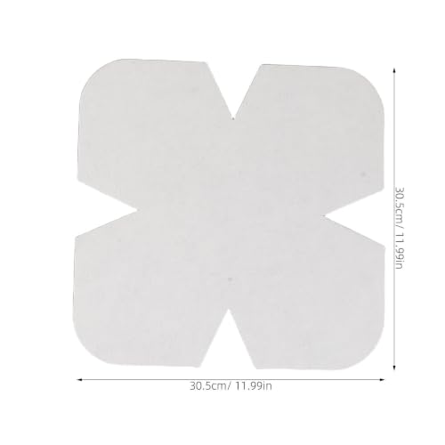 Protector de bol de fieltro blanco Gadpiparty plantilla precortada reutilizable 2
