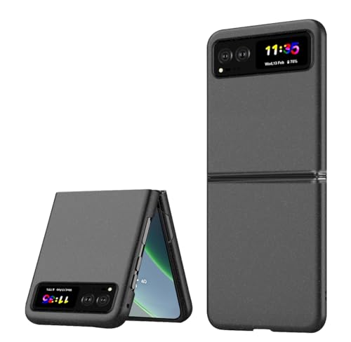 Bastmei Funda para Motorola RAZR 40 5G (6.9' Inches), Ultraligero Ultrafino Antideslizante Protección de Cámara, PC Rígido Textura Esmerilada Funda para Motorola Moto RAZR 40 5G (Negro)