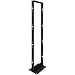NavePoint 45U Lightweight 2-Post IT Open Frame Server Network Relay Rack Aluminum Black