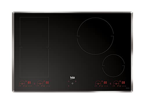 Beko HII 84800 FHTX plaque Noir Intégré (placement) 77 cm Plaque avec zone à induction 4 zone(s) (Reconditionné)