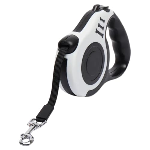 WUFKOP Guinzaglio Retrattile 5 Metri, Lunghina Estensibile con Design Osso e Impugnatura Ergonomica per Cani di Taglia Piccola e Media