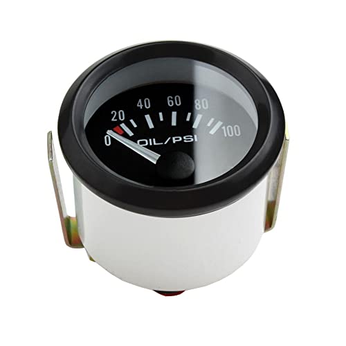 ESUPPORT Universal Car 2" 52mm Pointer Oil Press Pressure Gauge Meter Celsius White LED Light Indicator Display Electrical - Image 3