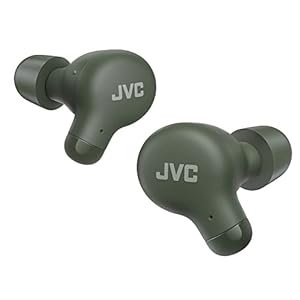 JVC-New-Marshmallow-True-Wireless-Earbuds-Headphones-Long-Battery-Life-up-to-28-Hours-Sound-with-Neodymium-Magnet-Driver-Including-Memory-Foam-Earpieces-HAA18TG-Green