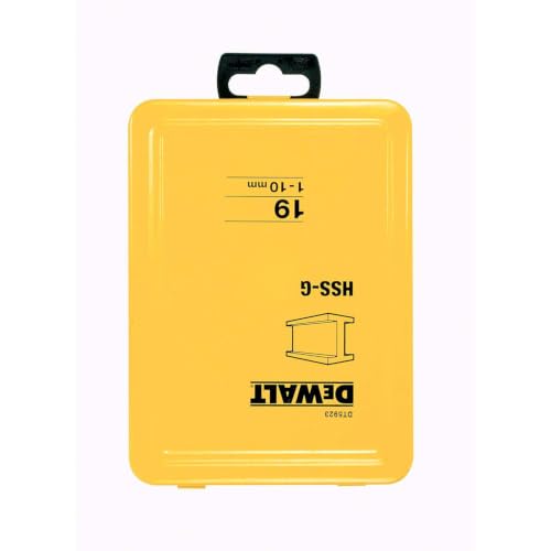 DEWALT Metallbohrer-Set DT5923 (19-teiliges Set in Metallkassette, gefertigt aus Hochleistungs- Schnellschnittstahl (HSS) nach DIN 338) – Ansicht 3