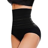 【Anti-Rutsch-Bund】Bleibt den ganzen tag an ort und stelle.Diese shapewear mit hoher taille ist mit einem rutschfesten bund ausgestattet, verhindert ein herunterrollen und durchhängen und bietet gleichzeitig eine mittlere kompression an taille, rücken, bauch und hüften, kein unangenehmes gefühl unsere unterwäsche frauen mit hoher taille.