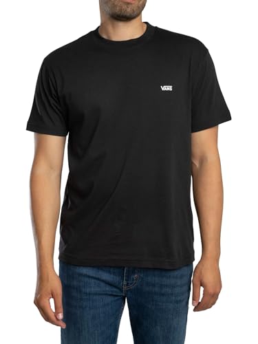 Vans Hombre Camiseta con Logo En El Pecho Izquierdo, Black, M