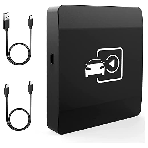 Wireless Carplay Adapter, Updated 5.8GHz WiFi Bluetooth Auto Connect Apple CarPlay Dongle for Cars with Original Factory Wired Car Play(Model Year: 2016 and After), Support iOS 8+, OTA Online Upgrade