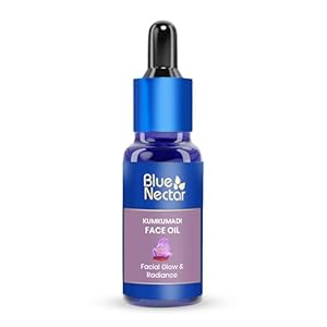 Blue Nectar Kumkumadi Oil for Face for Aging Skin | Ayurvedic Saffron Face Cleansing Oil | Authentic Kumkumadi Tailam Saffron Serum for Women & Men (1 Fl Oz, 26 Herbs)