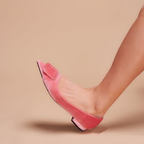 Image of C.Paravano Velvet Flats | Women's Pointed Toe Shoes | Dressy Flats for Women | Designer Shoes