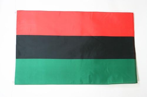 Drapeau De Table Afro-Américain - 21x14 Cm - Avec Socle - Décoration Bureau Ou Intérieur