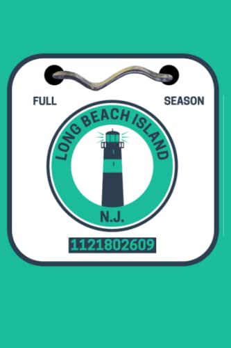 Long Beach Island New Jersey Beach: Lined Notebook