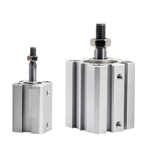 Cylindre pneumatique compact SDA 80 course 20 mm vérin air comprimé double effet