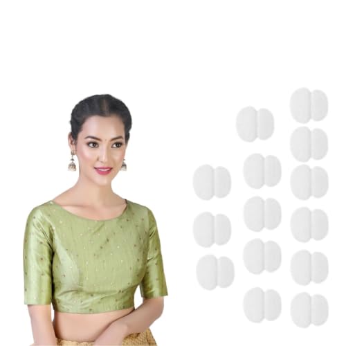 Image of Studio Shringaar Women Cotton Silk Silky Brocade Readymade Elbow Length Sleeves Saree Blouse Choli