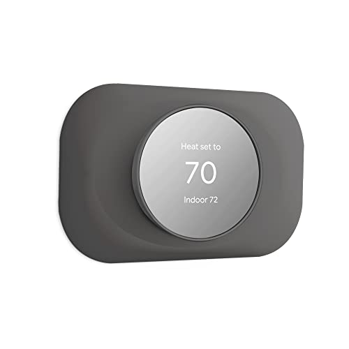 Petrichor Nest Thermostat Wall Plate - Compatible With Google Nest 2020 - Trim Kit Cover Accessory for Easy Installation - Charcoal