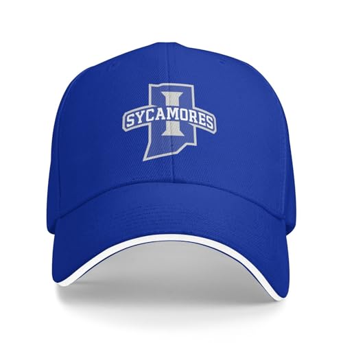 Indiana State Sycamores Original Oxford-Lined Structured Cap - Classic Sandwich with Adjustable Back