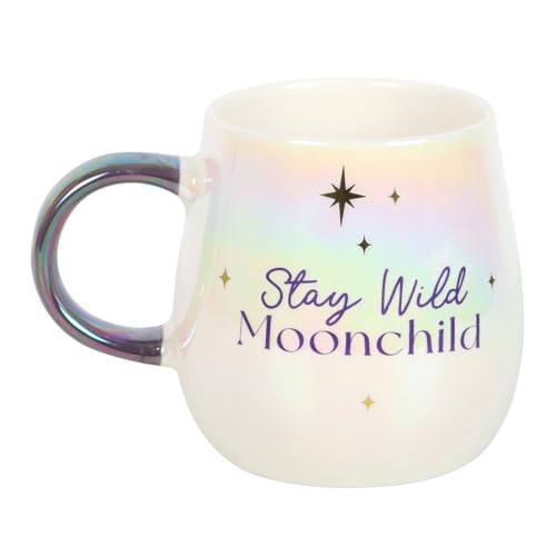 Something Different Wholesale Mug rond « Stay Wild Moon » pour enfant – lueur opalescente, cadeau vagabond libre d'esprit