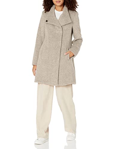 Kenneth Cole Women's Houndstooth Wool Blend Knit Coat