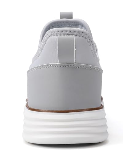 Image of VILOCY Mens Slip On Casual Dress Shoes Hands Free Fashion Sneakers Mesh Tennis Walking Work Shoes Comfortable Breathable Lightweight Non Slip