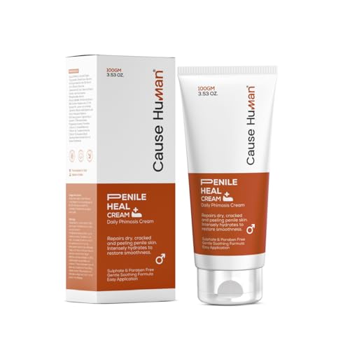 CAUSEHUMAN Penile heal cream for phimosis, redness, dryness, and scarring of skin | Prevents Irritation | Phimosis Cream | Restores and Moisturizes skin | 100 ml