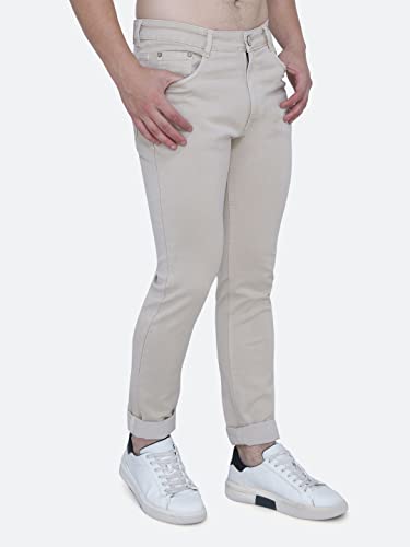 Image of Strechable Denim Regular Fit Mid Waist Light Weight Soft Feel Stretchable Denim Jeans Pant for Men