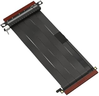 LINKUP - Ultra PCIe 4.0 X16 Riser Cable [RTX4090 RX6950XT x570 Z690 Tested] Shielded Gaming PCI Express Gen4 Reverse PCIE Connector w/270 Degree Socket (24cm) Compatible with NZXT H1 w/o screwWhite