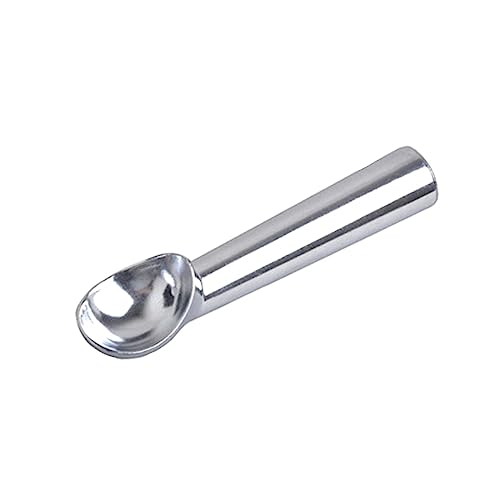 Generic Ice Cream Spoon Professional Portable, Comfortable Grip, Nonstick Fruit Ice Ball Spoon for Restaurant Cafe Kitchen Puree, Argent