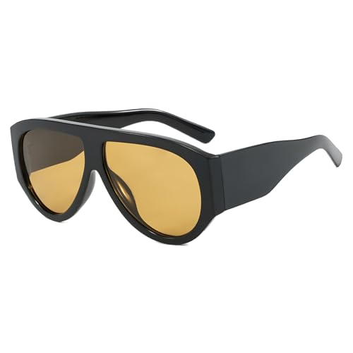 ADE WU Retro Oversized Aviator Sunglasses