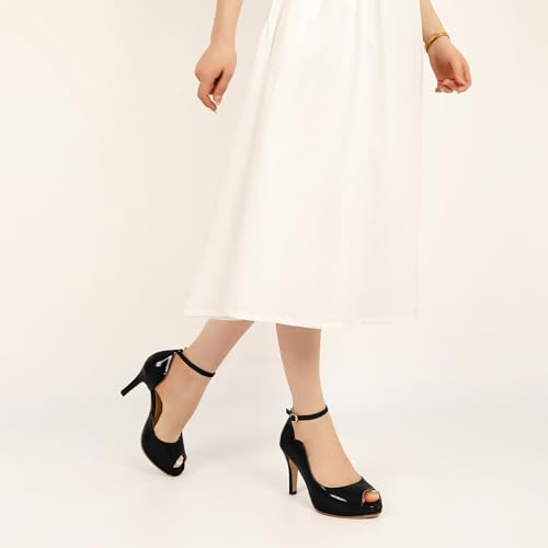 Image of AUMOTED High Heels Pumps Platforms Shoes for Party Daily 3.4 inch Dressy Pumps