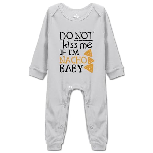 Image of Funny Newborn Clothes Do Not Kiss Me If Im Nacho Baby Bodysuit Infant Outfit