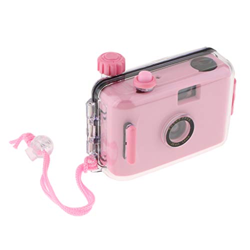 Câmera Impermeável Subaquática Mini De 35mm Com De Habitação, Câmera de filme Câmera retrô, Rosa