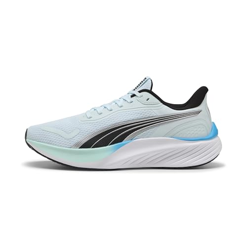 PUMA Unisex Pounce Lite Straßenlaufschuh, Sea Glass Mint Melt Speed Blue, PUMA Schwarz, 38 EU