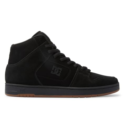 DC Men's Manteca 4 Hi High Top Casual Skate Shoe Sneaker, Black/Black/Gum, 10.5