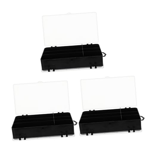 Happyyami Caja De Almacenamiento para Señuelos De 3 Uds Caja De Aparejos De Pesca Organizador De Señuelos De Pesca Soporte para Señuelos De Pesca Contenedor De Señuelos Caja De Cebo