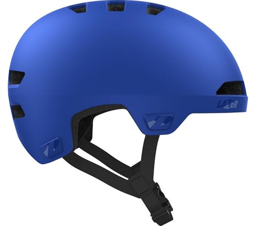 Casco infantil Lazer Maze Jr KinetiCore azul mate para patinete y bicicleta infantil