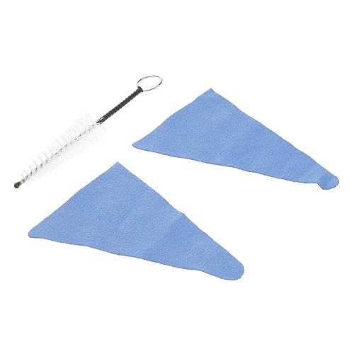 Toyvian Saxophone Flute Cleaning Supplies 2 Pcs Absorbent Pad Brush Set Soft Tube Wall Brush