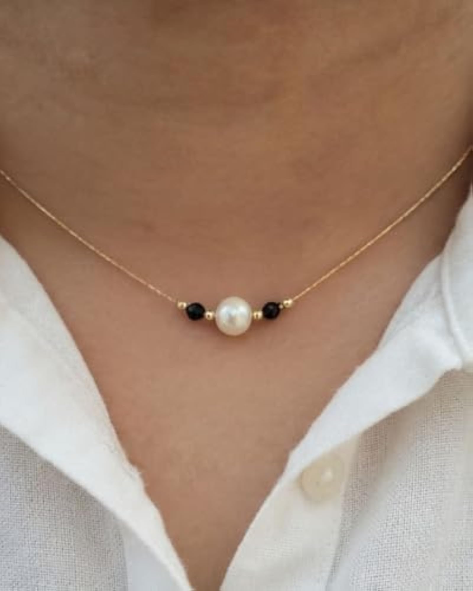 Women's 14K Gold Filled Minimal Mangalsutra Necklace, Gift