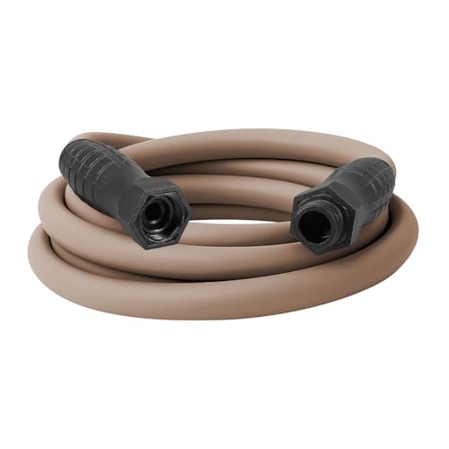 Flexzilla Colors SwivelGrip Garden Hose 5/8 in. x 10 ft., Lightweight All-Weather Water Hose, Durable and Flexible, Leak-Free Connections, Brown Mulch