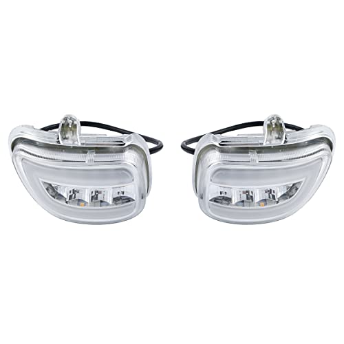 Green-L Front LED Turn Signals Light with Clear Lens Fit for Honda Goldwing GL1800 2001-2017 (Clear Lens)