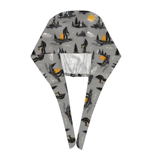 Image of Adjustable Scrub Cap with Sweatband, Breathable Working Hat for Men /Women