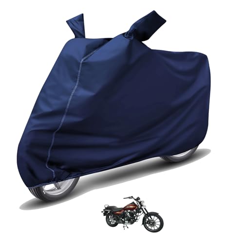 Image of Auto Hub Waterproof Bike Cover Compatible with Bajaj Avenger 150 Street Dustproof, UV Protection Two Wheeler Bike Avenger Cover - Blue